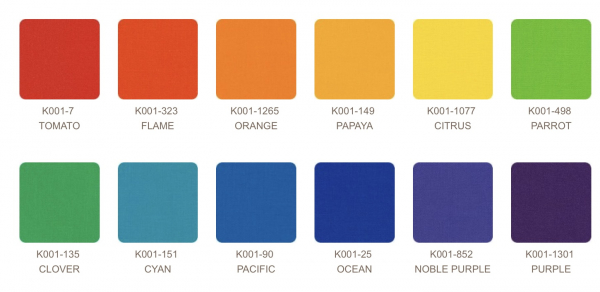 Kona Cotton Solids Fat Quarter Stoffpaket - Bright Rainbow